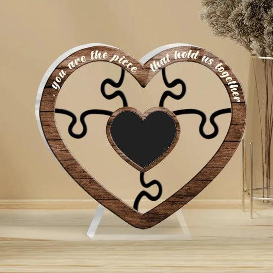 Custom Shaped Acrylic Plaque - Personalized Mother's day You Are The Piece Custom Shaped Acrylic Plaque - Perfect Gift For Nana, Mimi, Grandma - Image 2