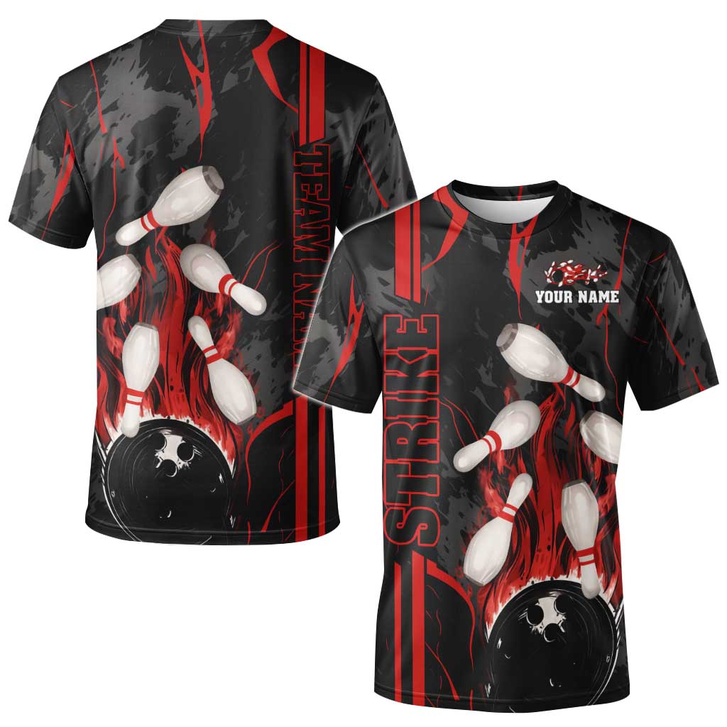 Custom Team Name Bowling Strike Team  Bowling Jersey - Custom Name Bowling Strike Personalized Bowling Polo Shirt - Uniform Shirt For Bowlers - Image 3