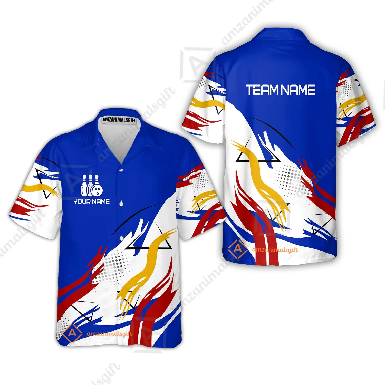 Customize Name, Team Name Bowling Jersey, Bowling Team Jersey Multicolor Polo Quarter-Zip Shirts, Custom Bowling Uniforms Jerseys - Image 35