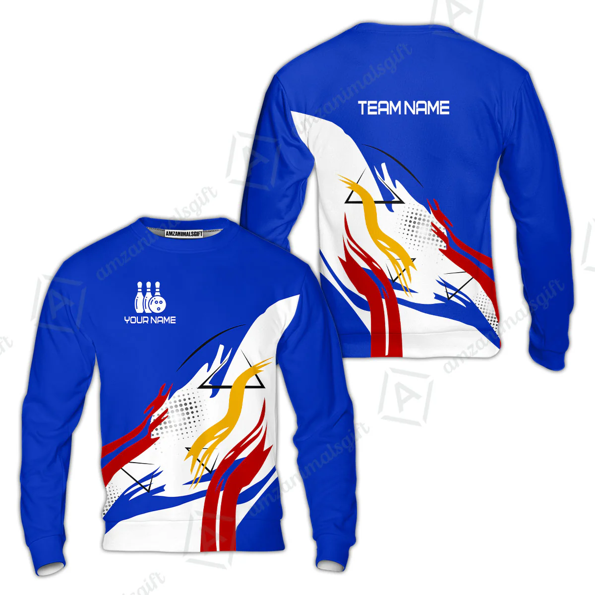 Customize Name, Team Name Bowling Jersey, Bowling Team Jersey Multicolor Polo Quarter-Zip Shirts, Custom Bowling Uniforms Jerseys - Image 50