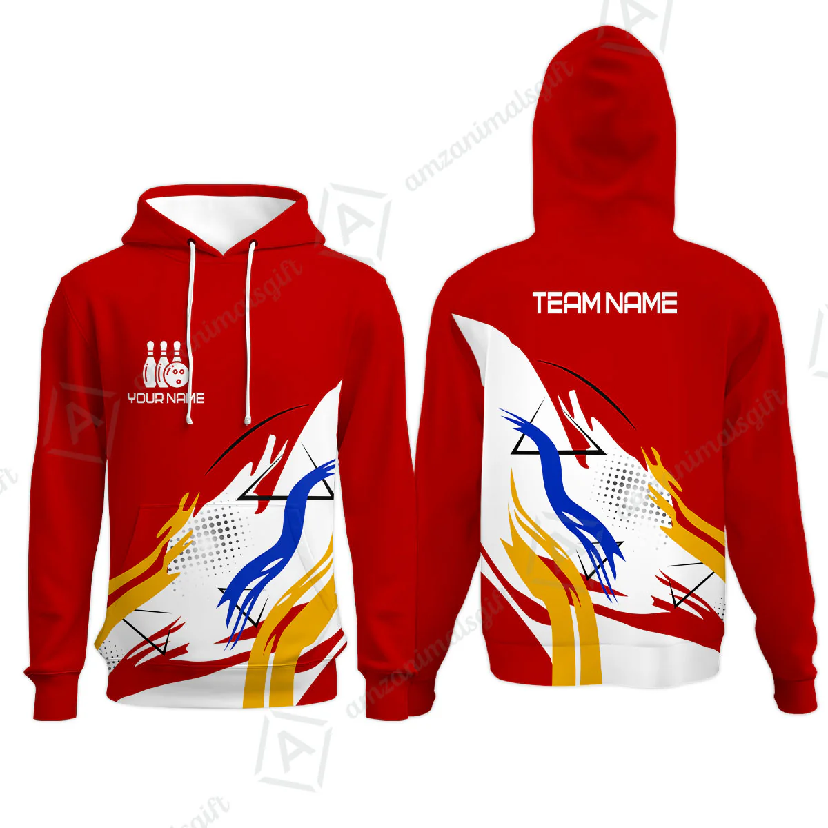 Customize Name, Team Name Bowling Jersey, Bowling Team Jersey Multicolor Polo Quarter-Zip Shirts, Custom Bowling Uniforms Jerseys - Image 52