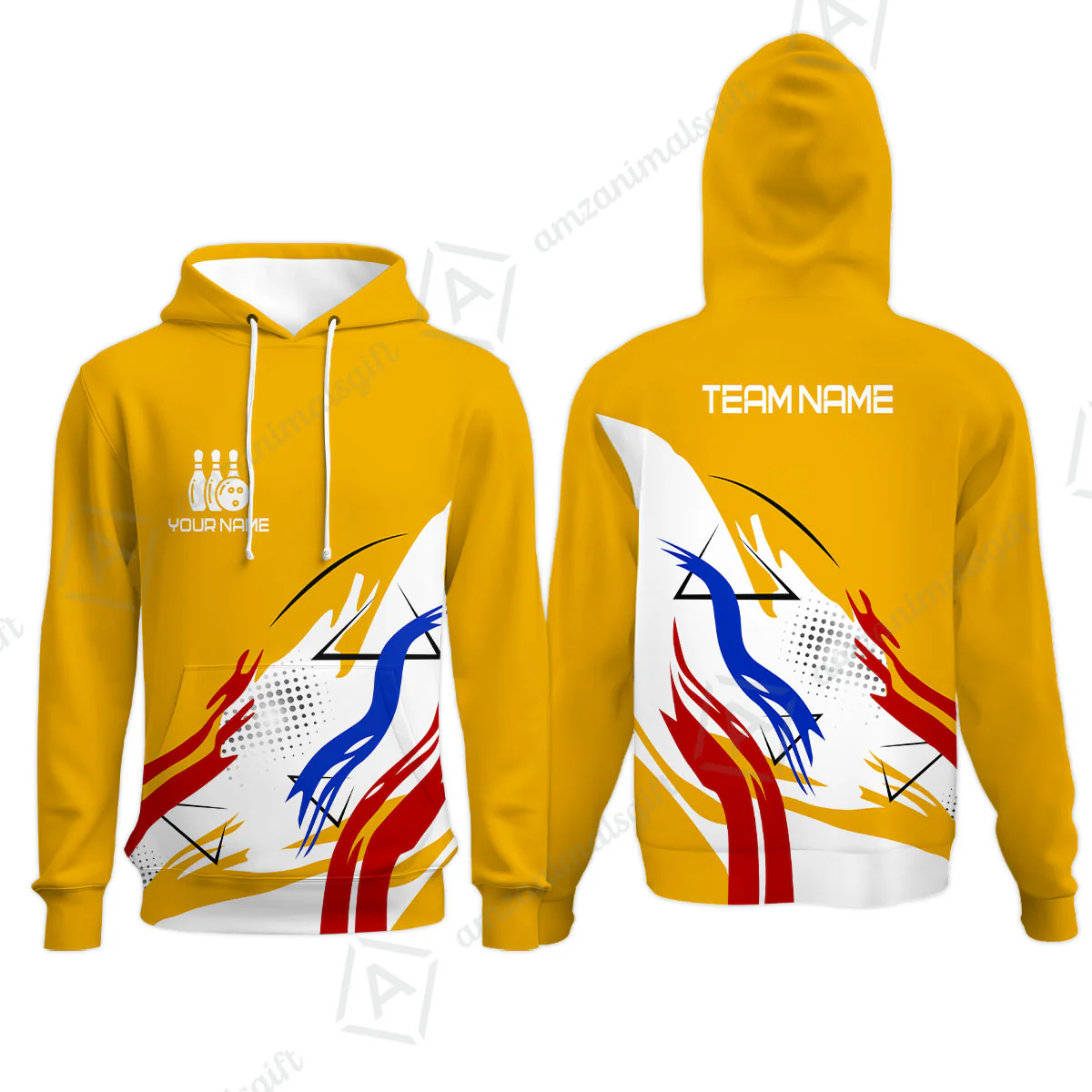 Customize Name, Team Name Bowling Jersey, Bowling Team Jersey Multicolor Polo Quarter-Zip Shirts, Custom Bowling Uniforms Jerseys - Image 56