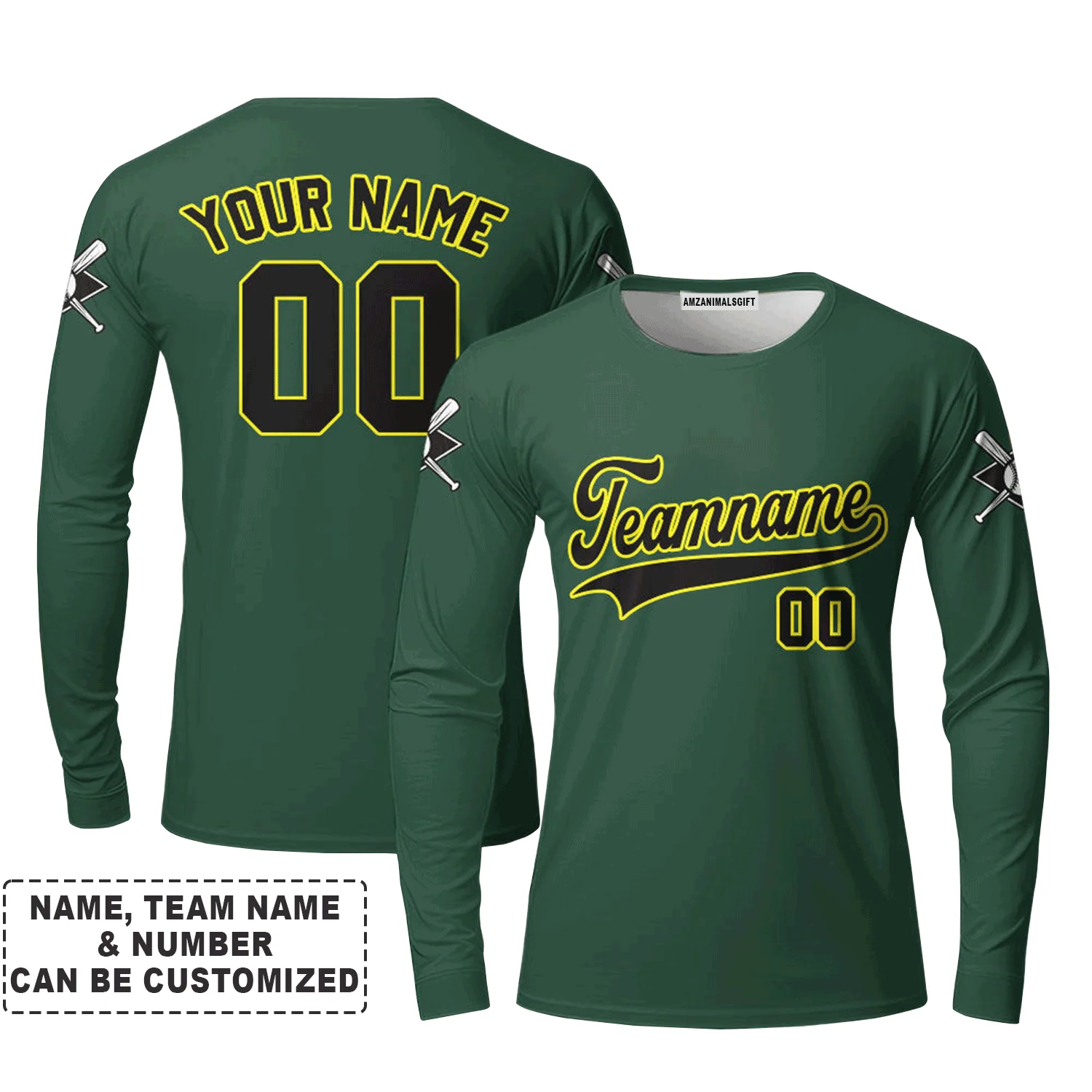 Customized Baseball Men Polo Shirt, Custom Navy Baseball Green Custom Polo Shirt - Perfect Polo Shirt For Men, Baseball Lovers - Image 8