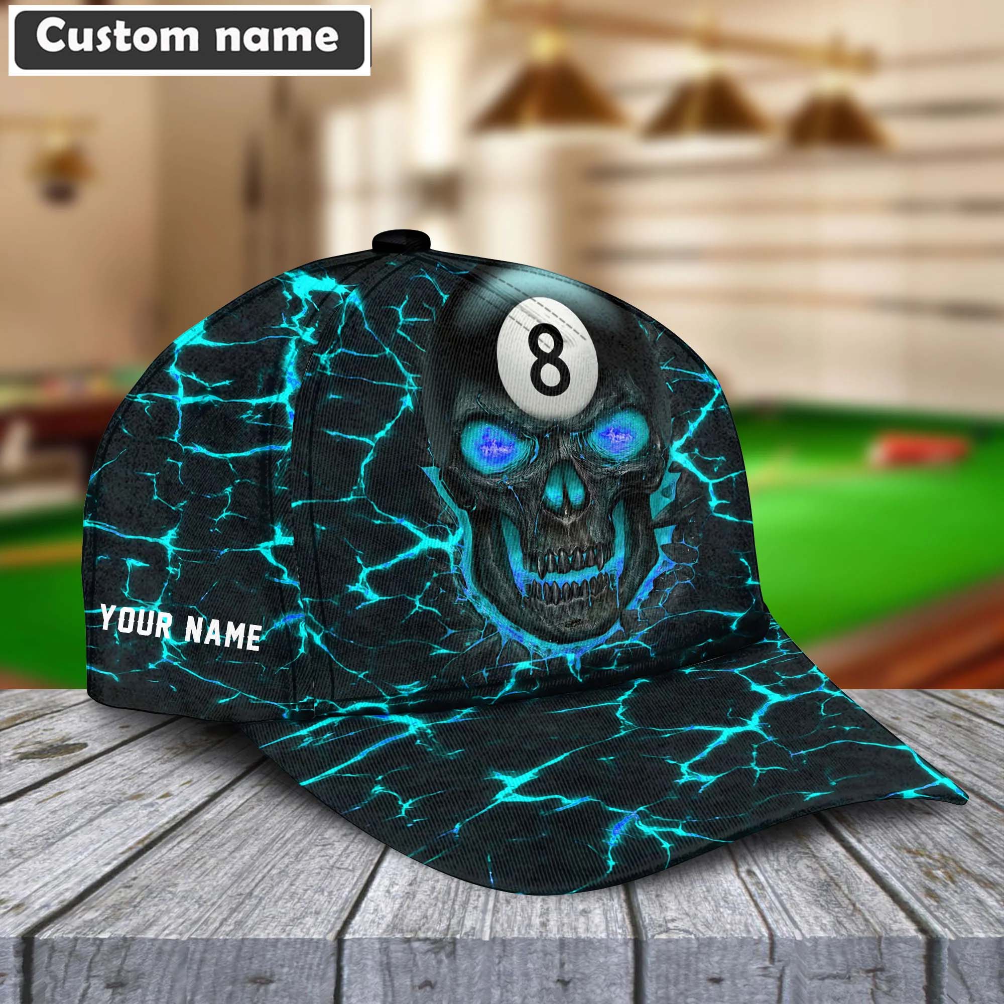 Customized Billiard Cap, Personalized Billiard Pools Skull Hats, Best Billiard Pool Hat For Billiard Players (8 colors) - Image 8