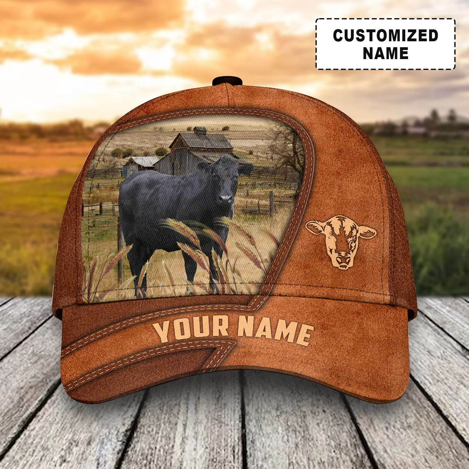Customized Black Angus Cattle Cow Caps, Multi Style Dairy Animals Farm Hats, Best Hat For Men Women Farmer - Image 7