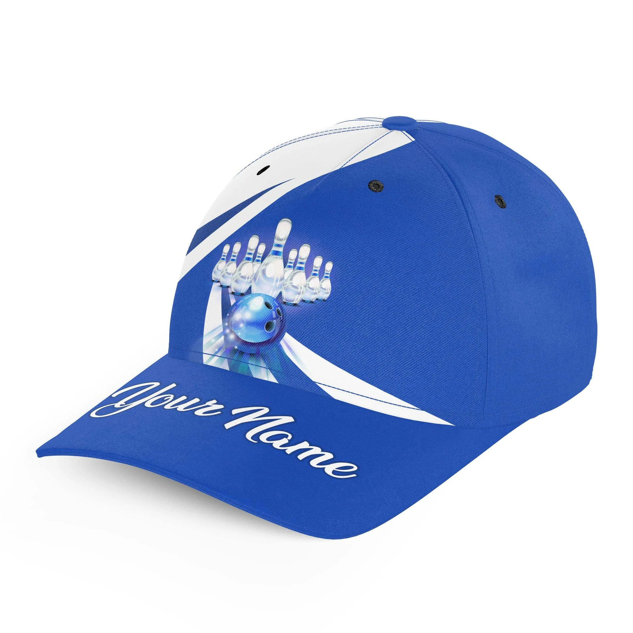Customized Bowling Classic Cap, Ball Rolling Bowling Hat For Men And Women, Bowling Lovers, Bowlers, Team League - Image 2