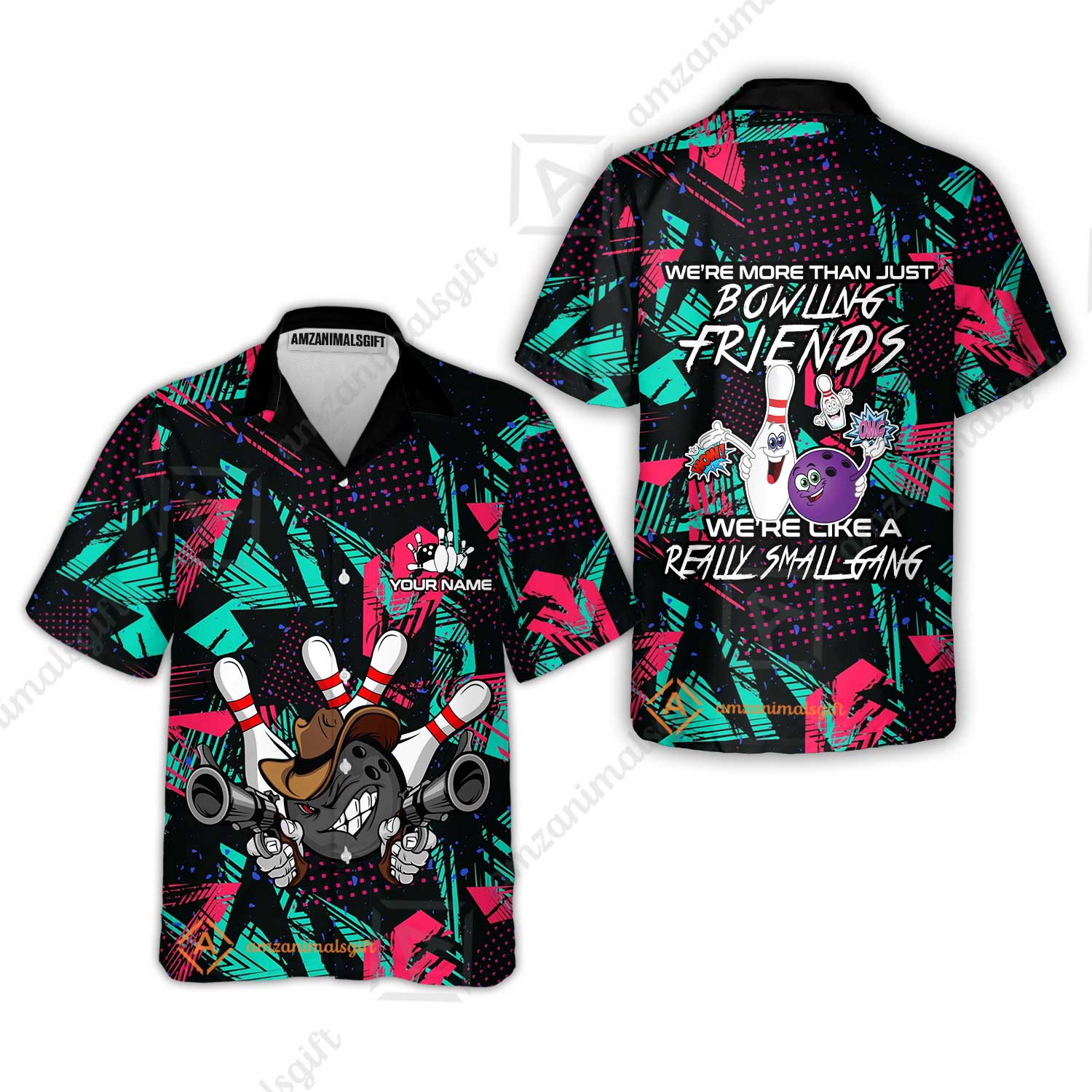 Customized Bowling Friends Polo Shirt, Really Small Gang Bowling Team Polo Shirt, Perfect Outfit For Bowlers - Image 7