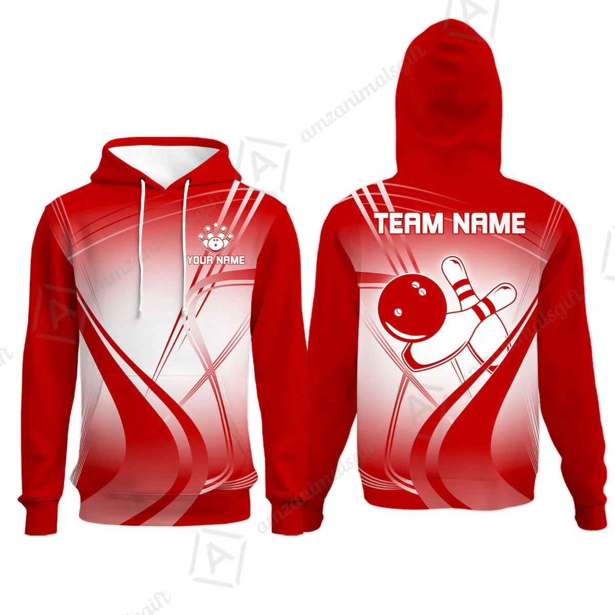 Customized Bowling Hoodie, Custom Bowling Uniform Hoodie, Multicolor Team Style Jersey for Bowlers - Image 5