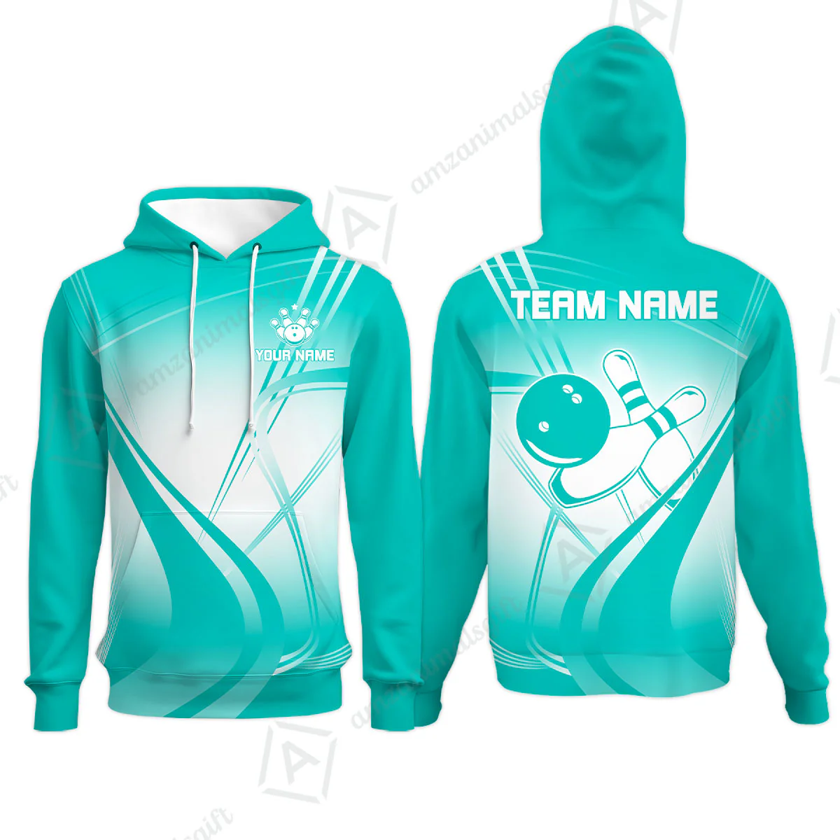Customized Bowling Hoodie, Custom Bowling Uniform Hoodie, Multicolor Team Style Jersey for Bowlers - Image 6