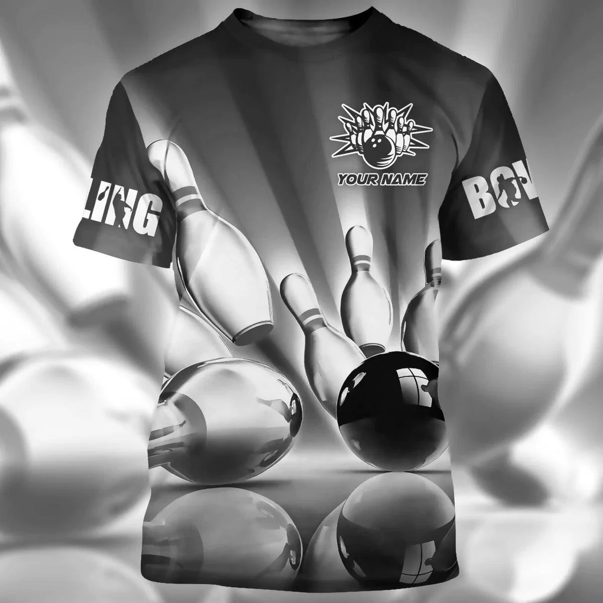 Customized Bowling T Shirt, Personalized Red Bowling T Shirt For Men And Women, Bowling Team Shirt Uniform - Gift For Bowling Lovers - Image 6