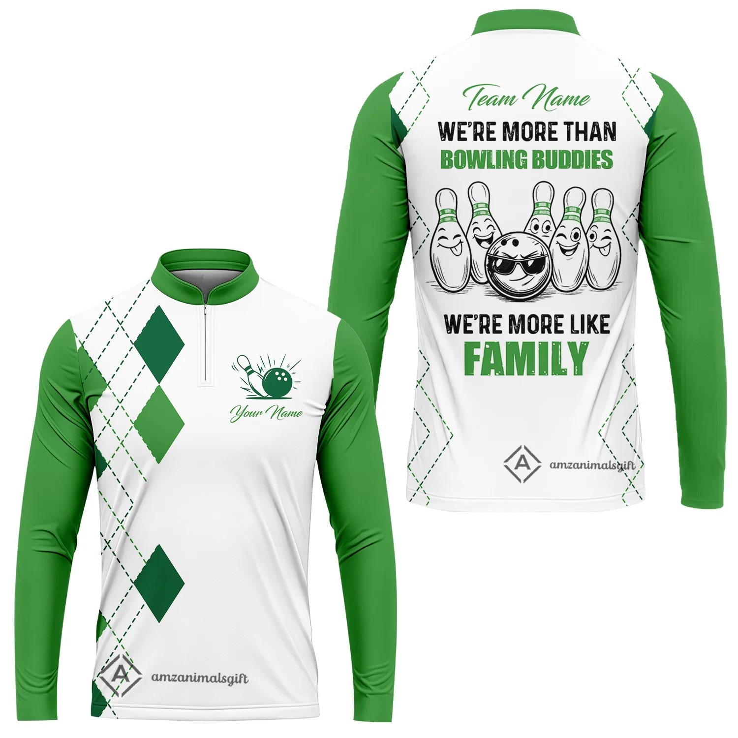 Customized Bowling Team Jersey, We're More Than Bowling Buddies, We're More Like Family Bowling Team Shirt - Image 18