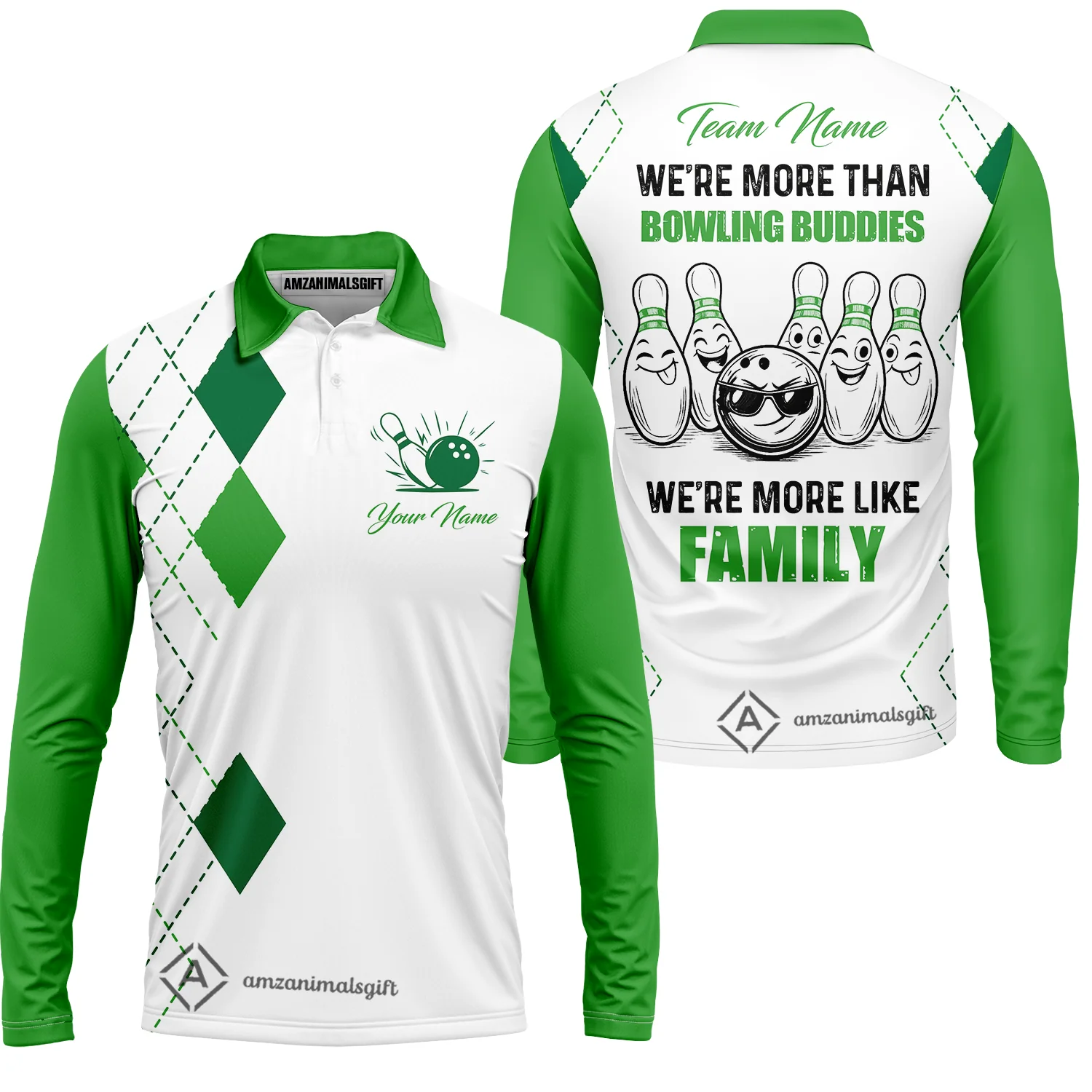 Customized Bowling Team Jersey, We're More Than Bowling Buddies, We're More Like Family Bowling Team Shirt - Image 23