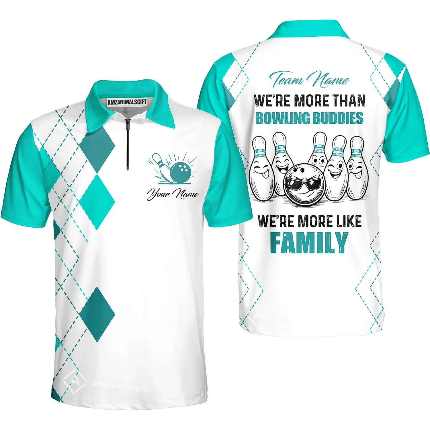 Customized Bowling Team Jersey, We're More Than Bowling Buddies, We're More Like Family Bowling Team Shirt - Image 51