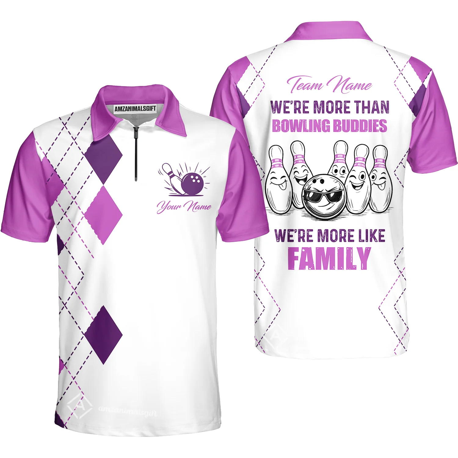 Customized Bowling Team Jersey, We're More Than Bowling Buddies, We're More Like Family Bowling Team Shirt - Image 52