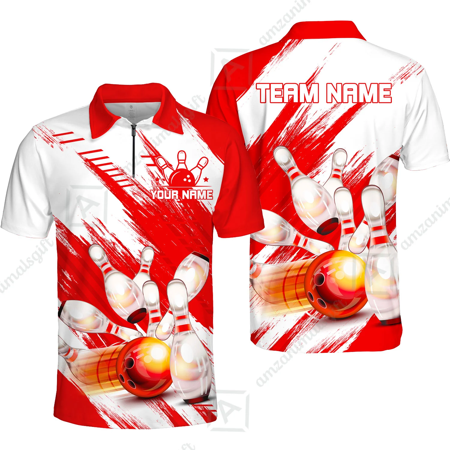Customized Bowling Team Polo Jersey, Bowling Uniform Shirt For Bowlers, Custom Polo Style Shirt for Bowling Teams - Image 2