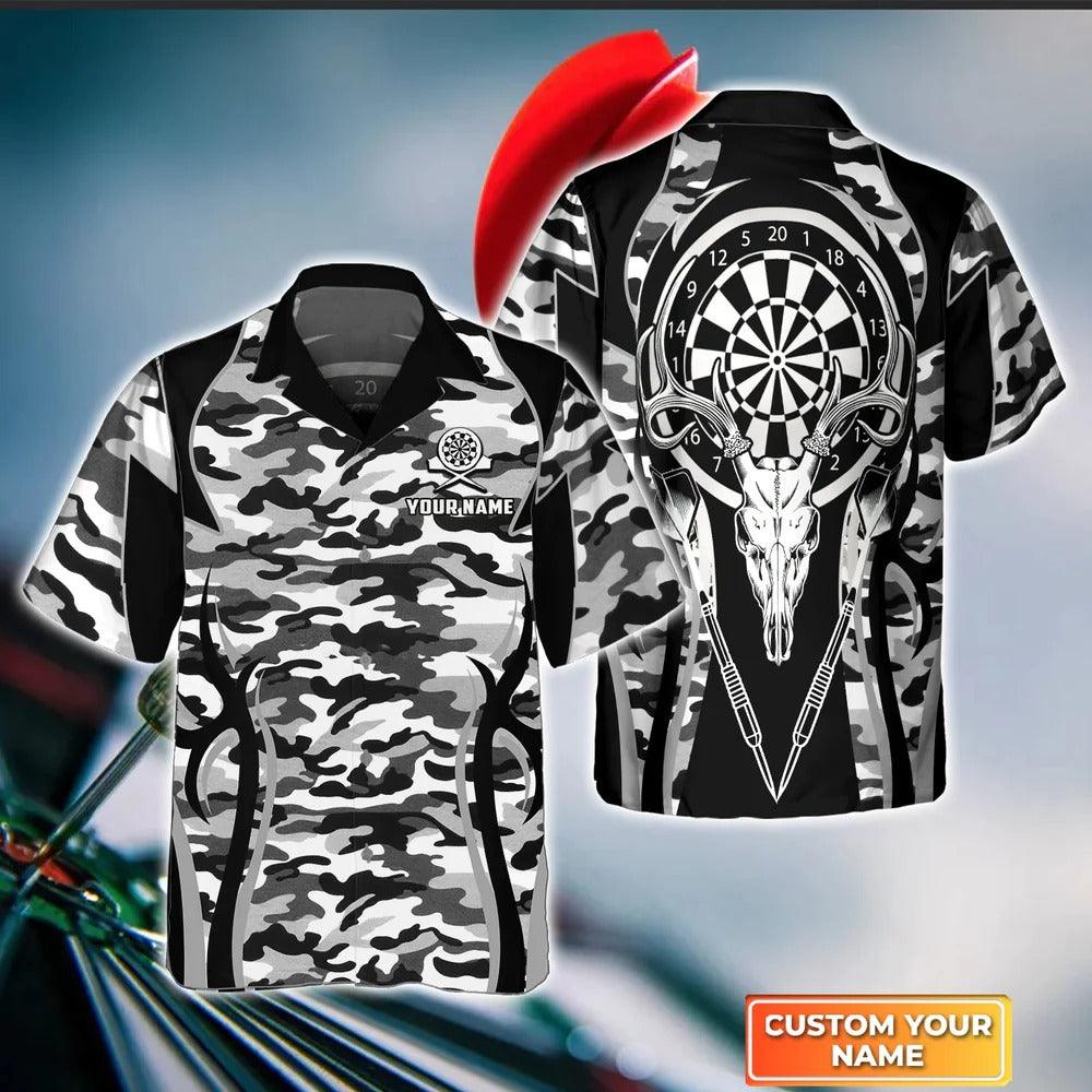 Customized Darts Hawaiian Shirt, Darts And Deer, Personalized Name Hawaiian Shirt For Men - Perfect Gift For Darts Lovers, Darts Players