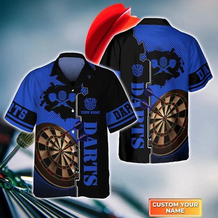 Customized Darts Hawaiian Shirt, Green Dartboard, Personalized Name Hawaiian Shirt For Men - Perfect Gift For Darts Lovers, Darts Players - Image 5