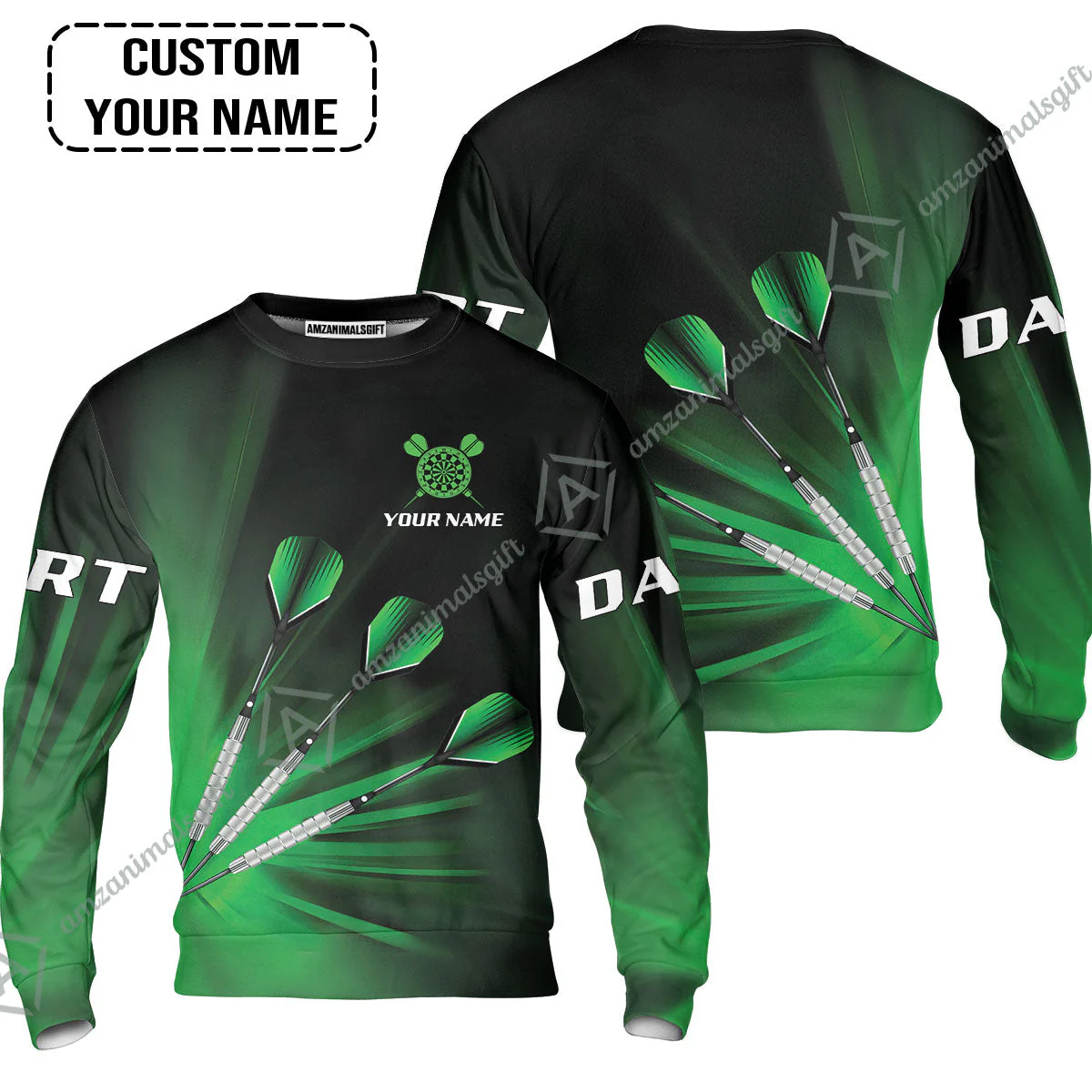 Customized Darts Hawaiian Shirt, Personalized Name Hawaiian Shirt - Perfect Gift For Darts Lovers, Darts Players - Image 3