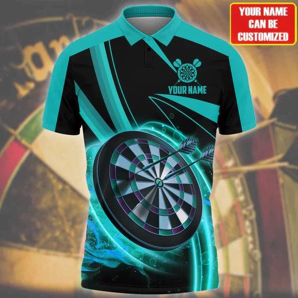 Customized Darts Polo Shirt, Best Darts Player Gift, Personalized Name Polo Shirt For Men  - Perfect Gift For Darts Lovers, Darts Players - Image 5