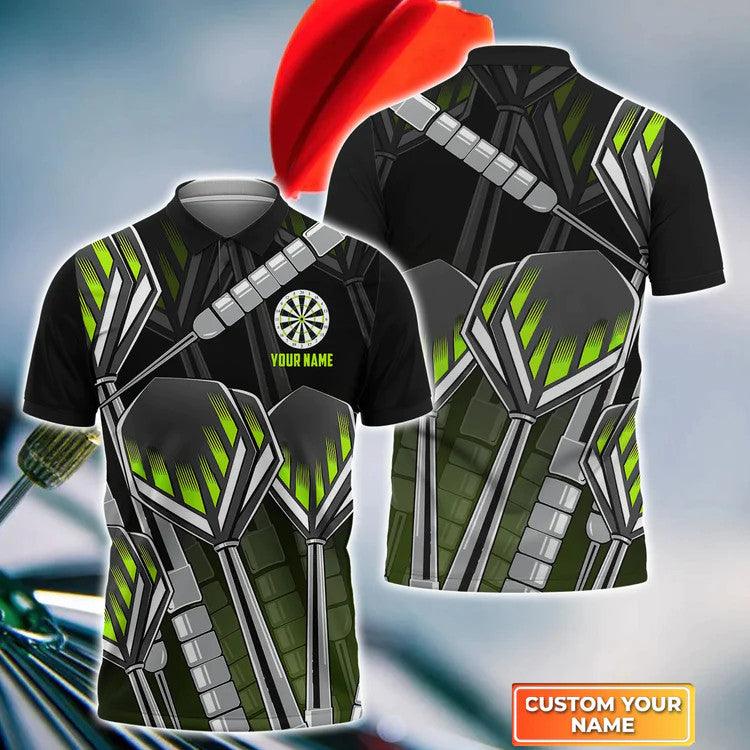 Customized Darts Polo Shirt, Darts And Deer, Personalized Name Polo Shirt For Men  - Perfect Gift For Darts Lovers, Darts Players - Image 4