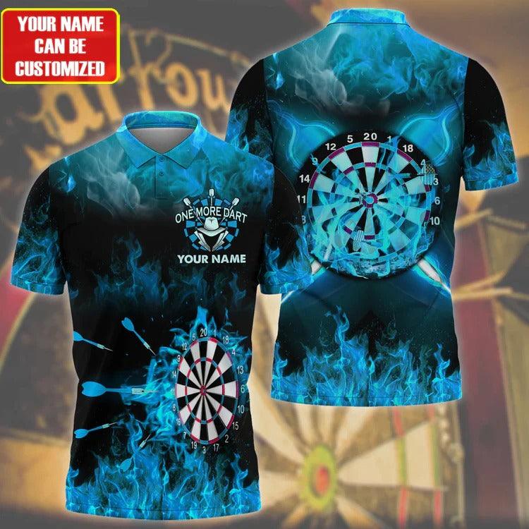 Customized Darts Polo Shirt, Darts Flame Player Uniform, Personalized Name Polo Shirt For Men - Perfect Gift For Darts Lovers, Darts Players - Image 2