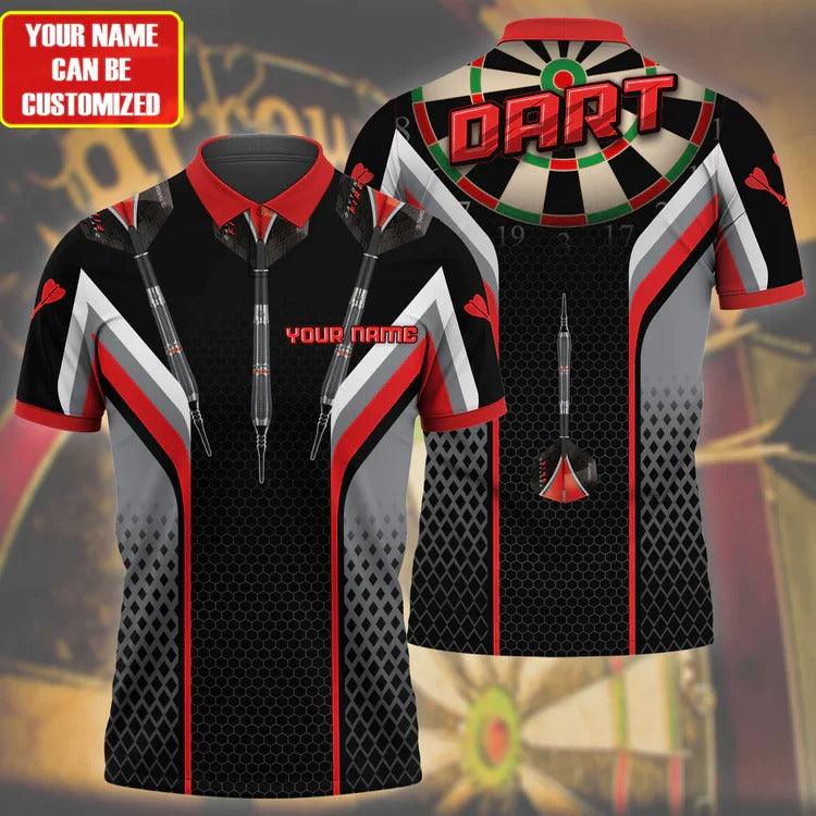 Customized Darts Polo Shirt, Darts Flame Player Uniform, Personalized Name Polo Shirt For Men - Perfect Gift For Darts Lovers, Darts Players - Image 5