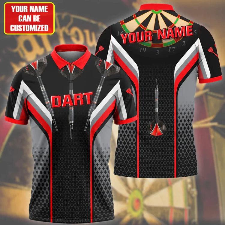 Customized Darts Polo Shirt, Darts Honeycomb, Personalized Name Polo Shirt For Men - Perfect Gift For Darts Lovers, Darts Players - Image 8