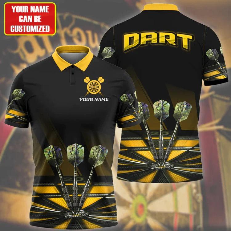 Customized Darts Polo Shirt, Darts Team Polo Shirt, Personalized Name Purple Darts Polo Shirt For Men - Perfect Gift For Darts Lovers, Darts Players - Image 2