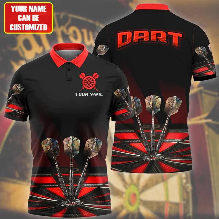 Customized Darts Polo Shirt, Darts Team Polo Shirt, Personalized Name Purple Darts Polo Shirt For Men - Perfect Gift For Darts Lovers, Darts Players - Image 3