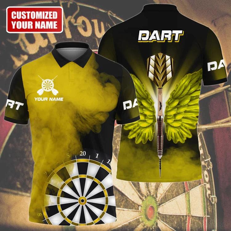 Customized Darts Polo Shirt, Purple Darts Wings, Personalized Name Polo Shirt For Men - Perfect Gift For Darts Lovers, Darts Players - Image 5