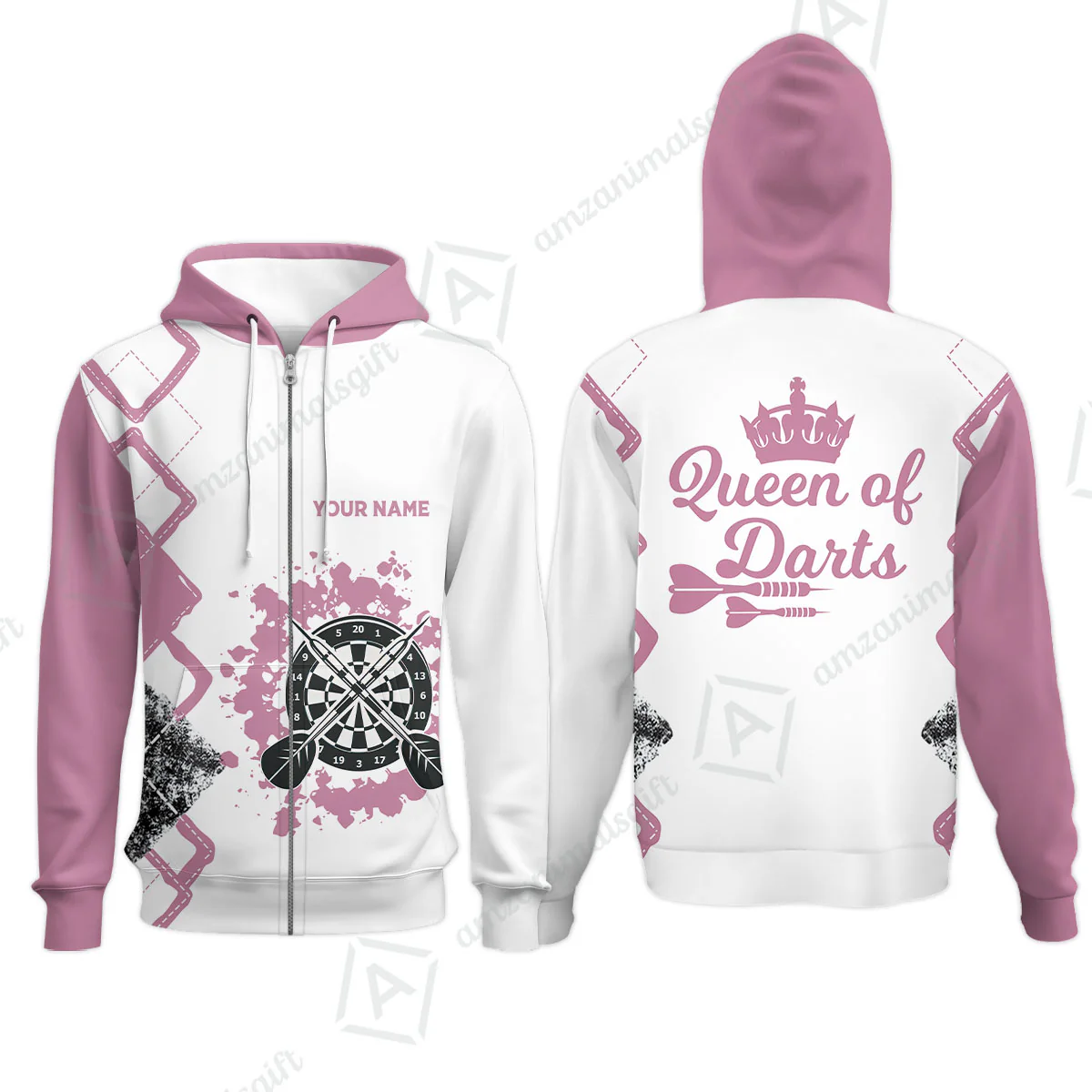 Customized Darts Women Polo Shirt, Queen of Darts Team Shirt, Personalized Name Polo Shirt For Women - Perfect Gift For Darts Lovers, Darts Players - Image 11