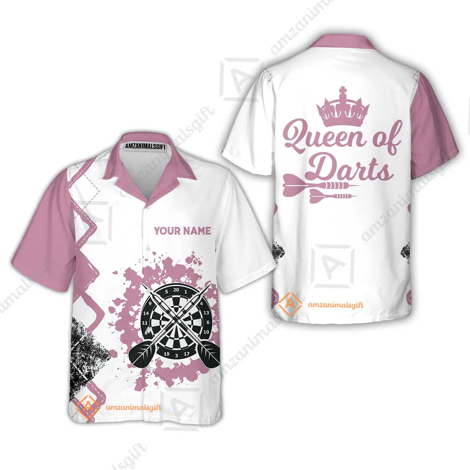 Customized Darts Women Polo Shirt, Queen of Darts Team Shirt, Personalized Name Polo Shirt For Women - Perfect Gift For Darts Lovers, Darts Players - Image 6