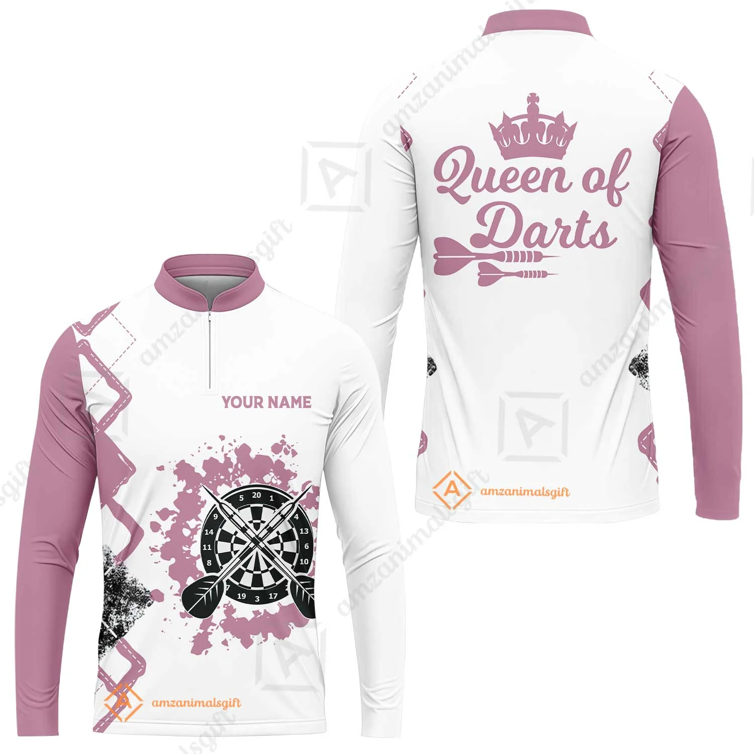 Customized Darts Women Polo Shirt, Queen of Darts Team Shirt, Personalized Name Polo Shirt For Women - Perfect Gift For Darts Lovers, Darts Players - Image 8