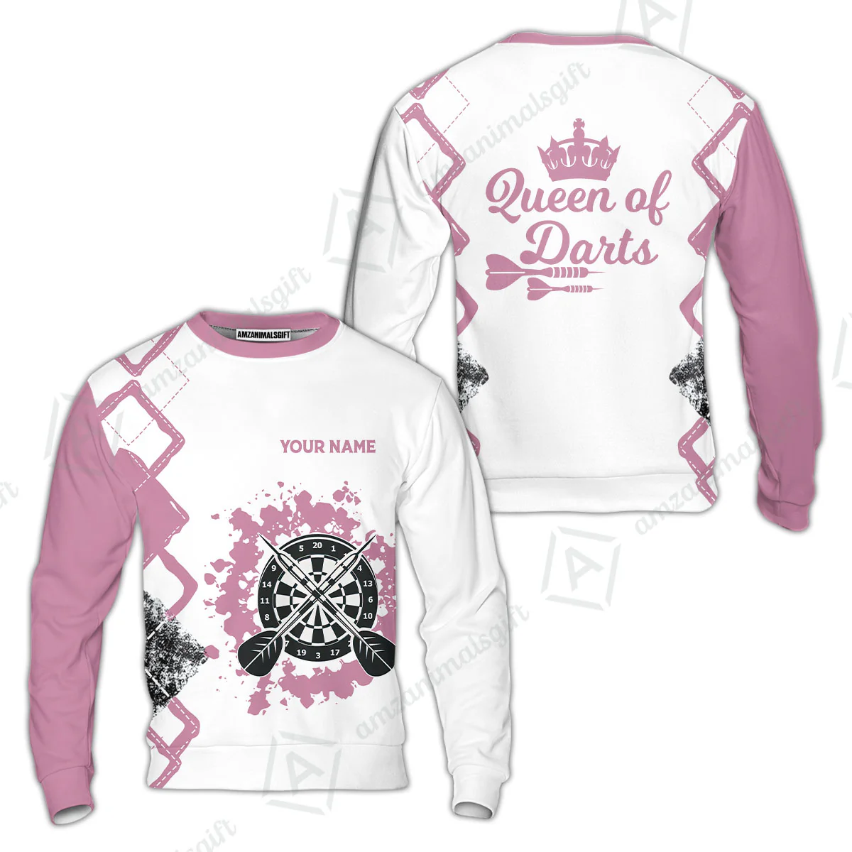 Customized Darts Women Polo Shirt, Queen of Darts Team Shirt, Personalized Name Polo Shirt For Women - Perfect Gift For Darts Lovers, Darts Players - Image 9