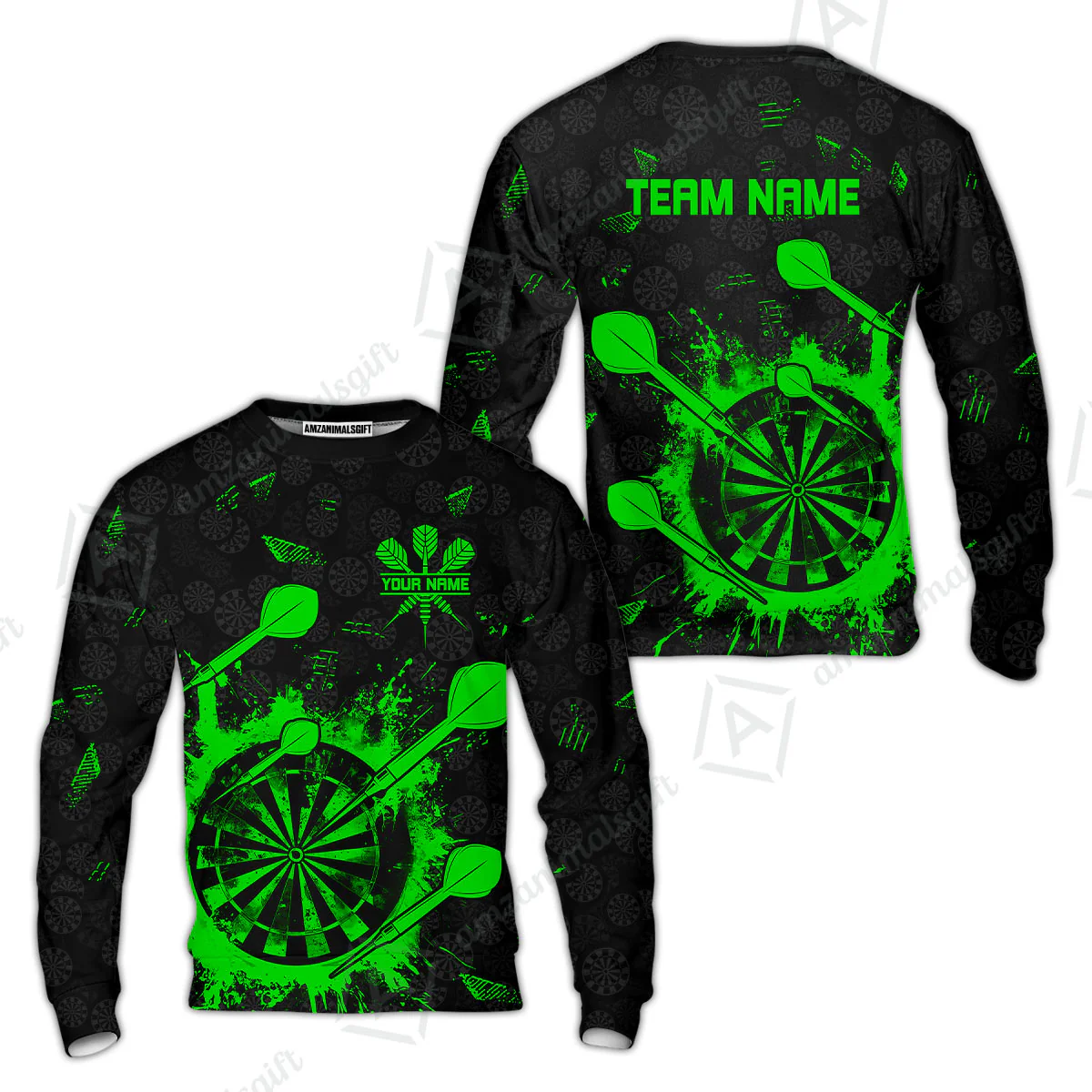 Customized Darts Sweatshirt, Darts Grunge Dartboard Sweatshirt Team Style Jersey for Darts Players - Image 4