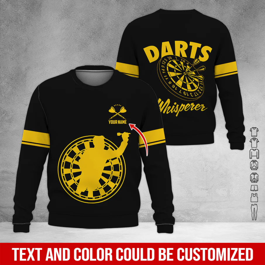 Customized Darts Sweatshirt, Personalized Name Sweatshirt, Darts Whisperer Sweatshirt, Perfect Gift For Darts Lovers, Friend, Family - Image 7