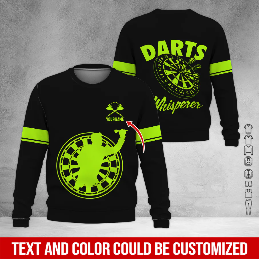 Customized Darts Sweatshirt, Personalized Name Sweatshirt, Darts Whisperer Sweatshirt, Perfect Gift For Darts Lovers, Friend, Family - Image 9