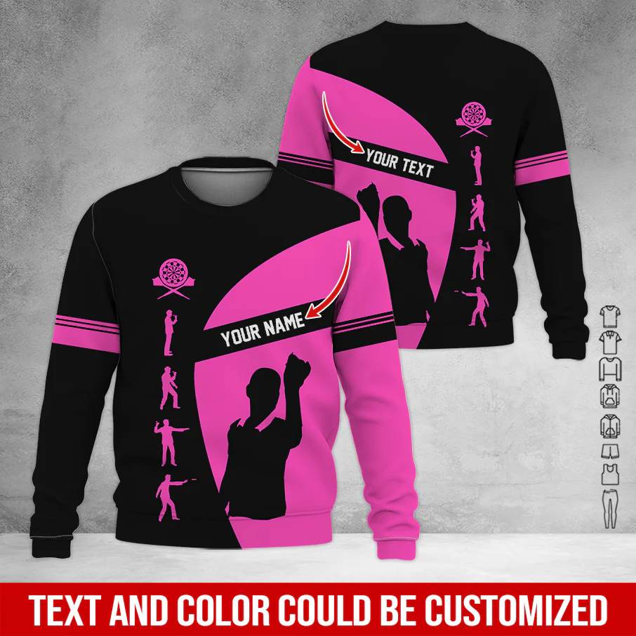 Customized Darts Sweatshirt, Personalized Name Sweatshirt, How to play Darts Pattern Sweatshirt, Perfect Gift For Darts Lovers, Friend, Family - Image 10