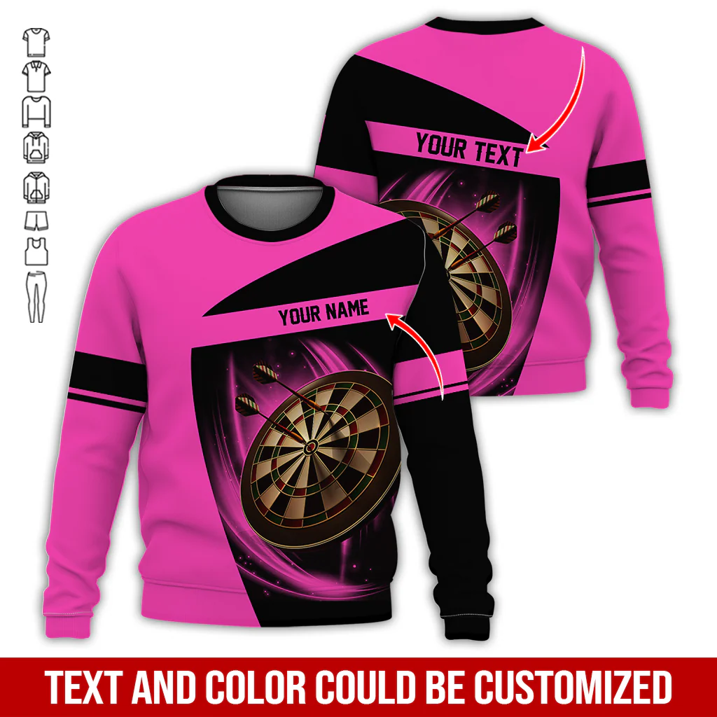 Customized Darts Sweatshirt, Personalized Name & Text Sweatshirt,  Darts Team Is My Life Sweatshirt, Perfect Gift For Darts Lovers, Darts Player - Image 10