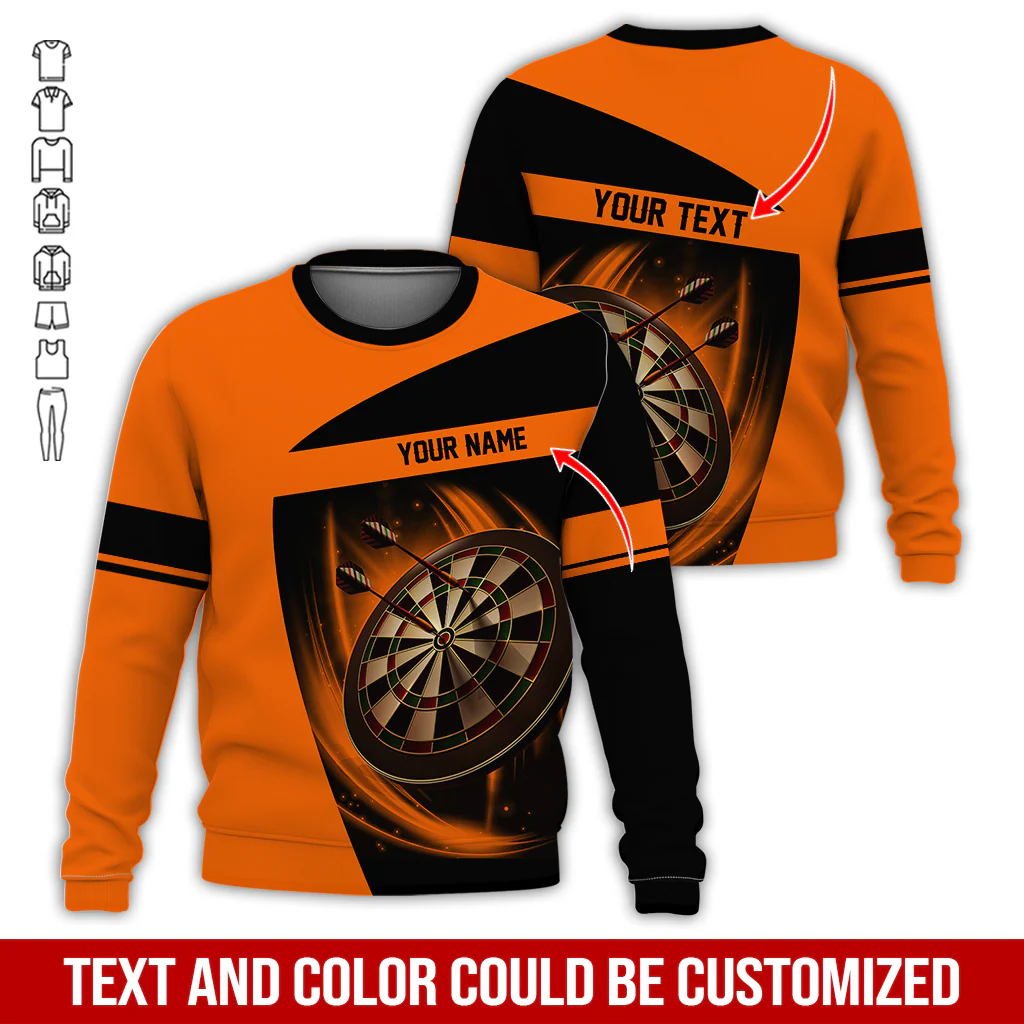 Customized Darts Sweatshirt, Personalized Name & Text Sweatshirt,  Darts Team Is My Life Sweatshirt, Perfect Gift For Darts Lovers, Darts Player - Image 11