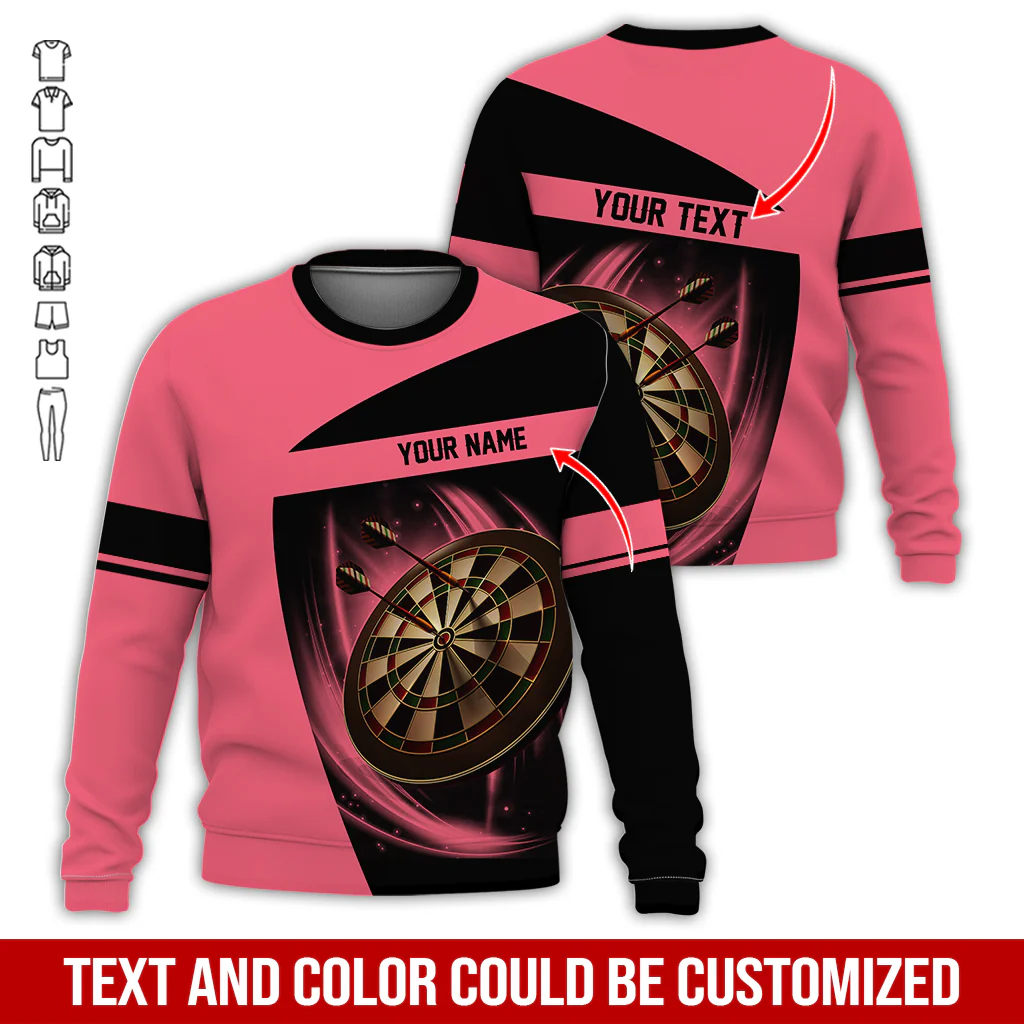 Customized Darts Sweatshirt, Personalized Name & Text Sweatshirt,  Darts Team Is My Life Sweatshirt, Perfect Gift For Darts Lovers, Darts Player - Image 12