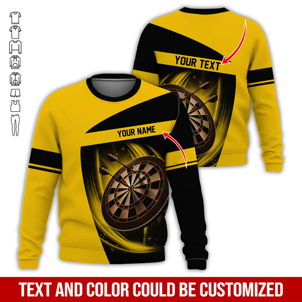 Customized Darts Sweatshirt, Personalized Name & Text Sweatshirt,  Darts Team Is My Life Sweatshirt, Perfect Gift For Darts Lovers, Darts Player - Image 6