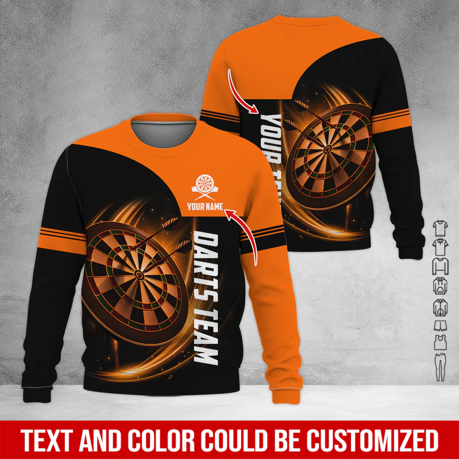 Customized Darts Sweatshirt, Personalized Name & Your Darts Team Name Sweatshirt For Men & Women, Perfect Gift For Darts Lovers, Friend, Family - Image 11