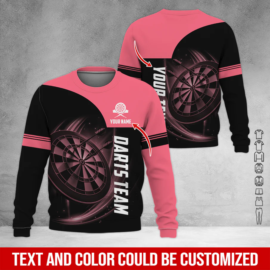 Customized Darts Sweatshirt, Personalized Name & Your Darts Team Name Sweatshirt For Men & Women, Perfect Gift For Darts Lovers, Friend, Family - Image 12