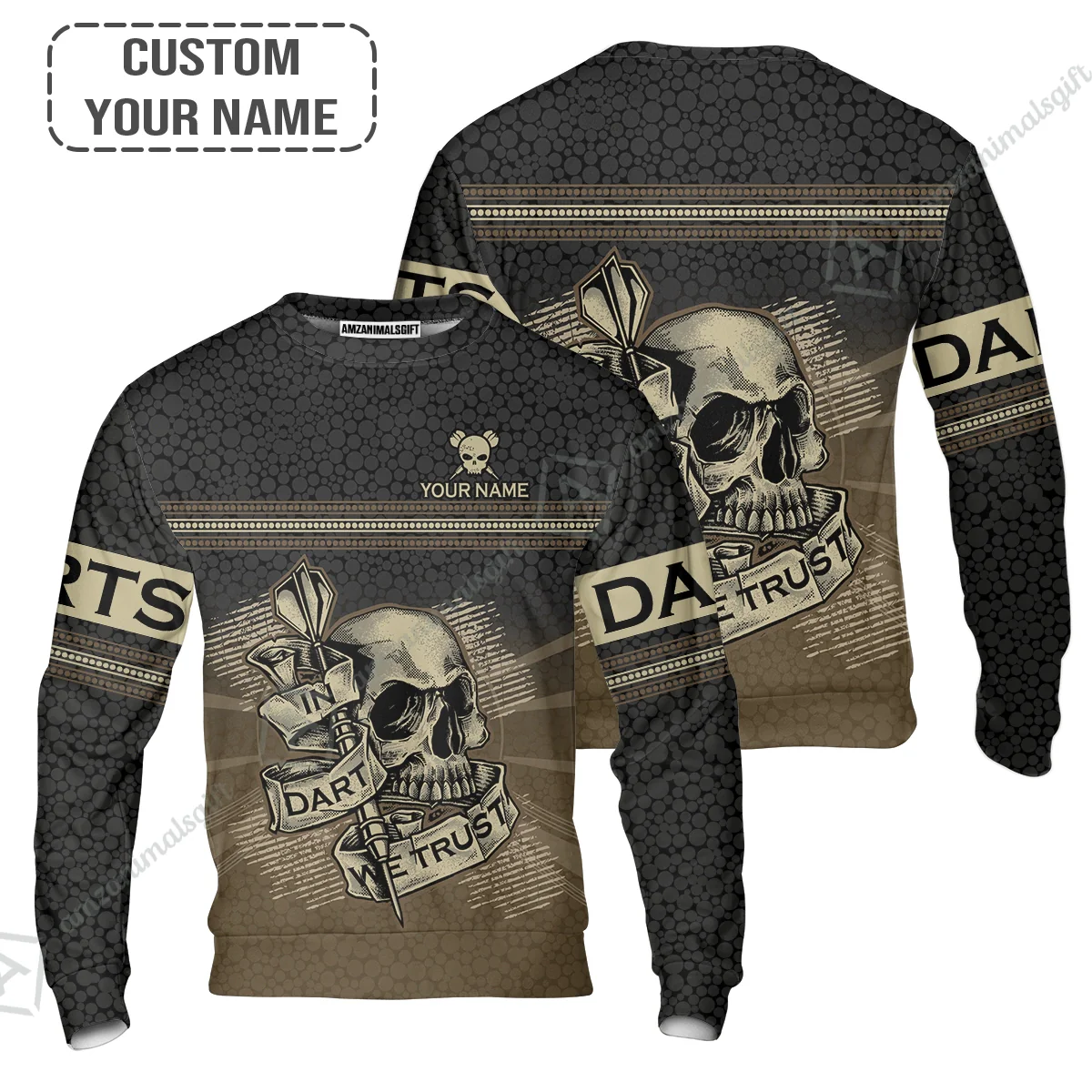 Customized Darts Women Polo Shirt, Darts Skull In Dart We Trust Polo Shirt For Women, Perfect Outfit For Darts Lovers, Darts Players - Image 7