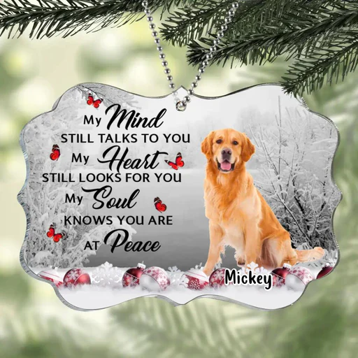 Customized Dog Photo Acrylic Ornament, Personalized Memorial Pet Photo Acrylic Ornament - Memorial Gift For Dog Lovers, Cat Lovers, Pet Lovers - Image 3