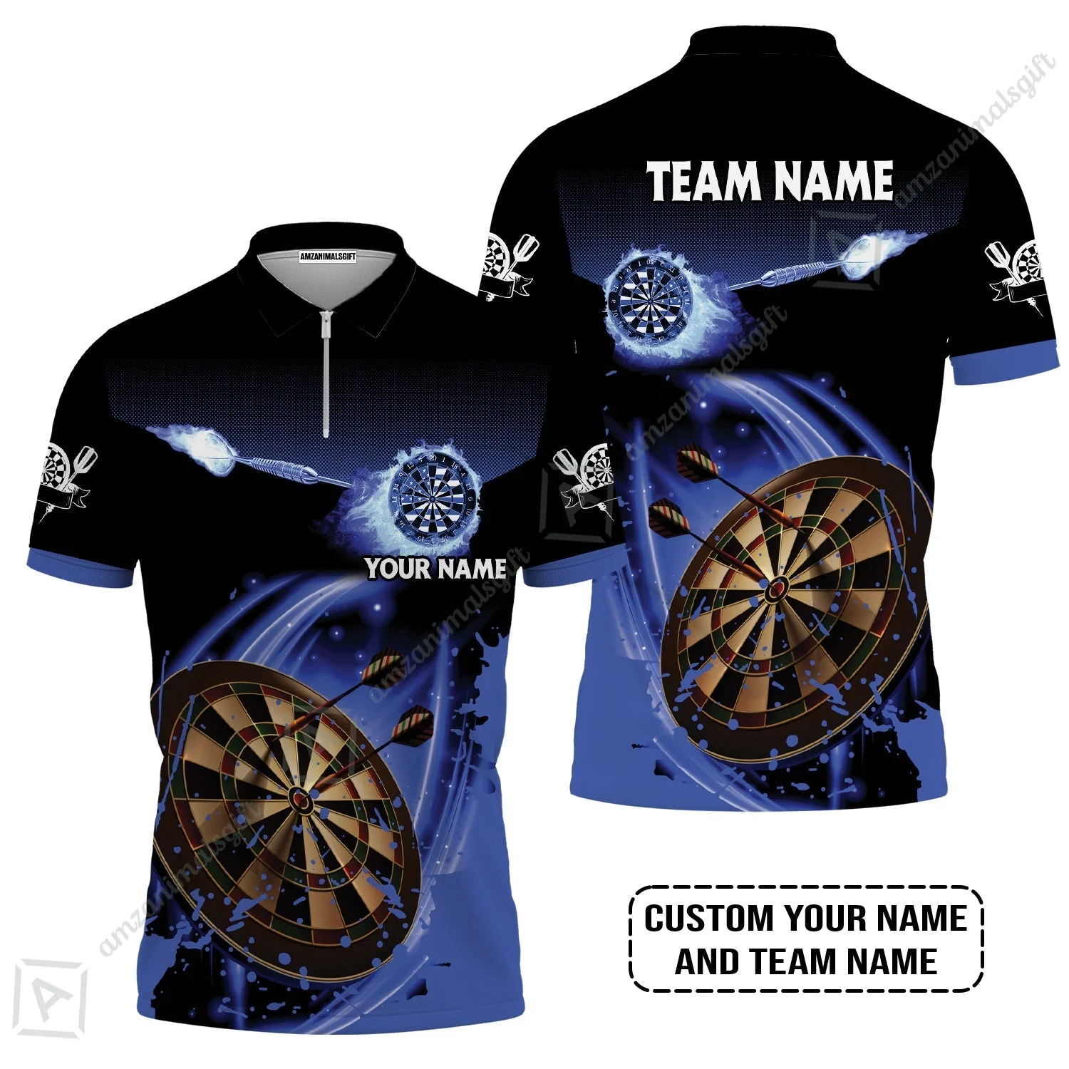 Customized Fire Darts Hoodie, Personalized Darts For Team Hoodie - Image 3