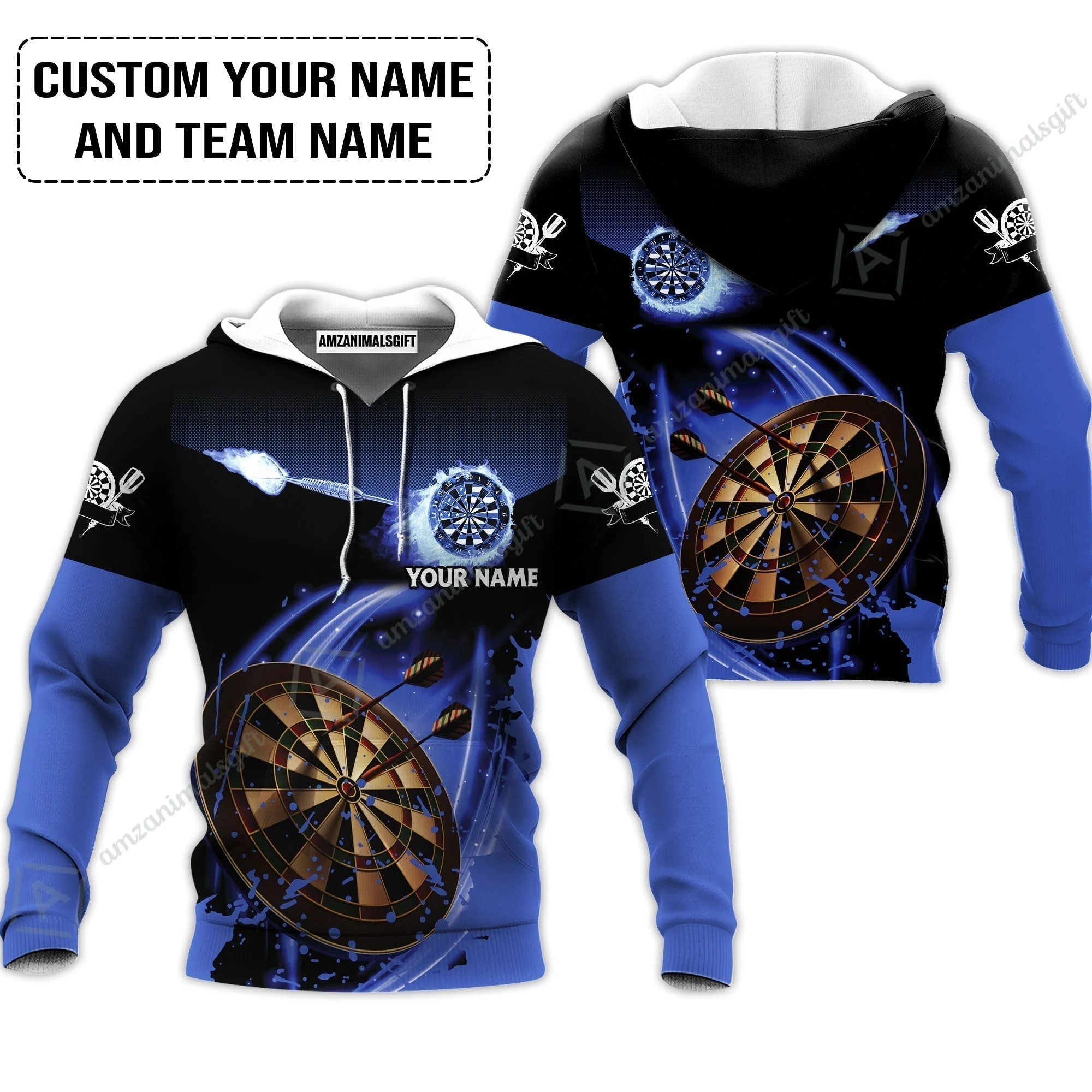 Customized Fire Darts T-Shirt, Personalized Darts For Team T-Shirt - Image 5