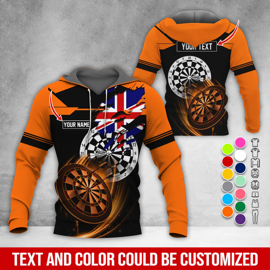 Customized Flag Darts Premium Hoodie, Custom Flag Hoodie For Men & Women, Perfect Gift For Darts Lovers, Friend, Family - Image 10