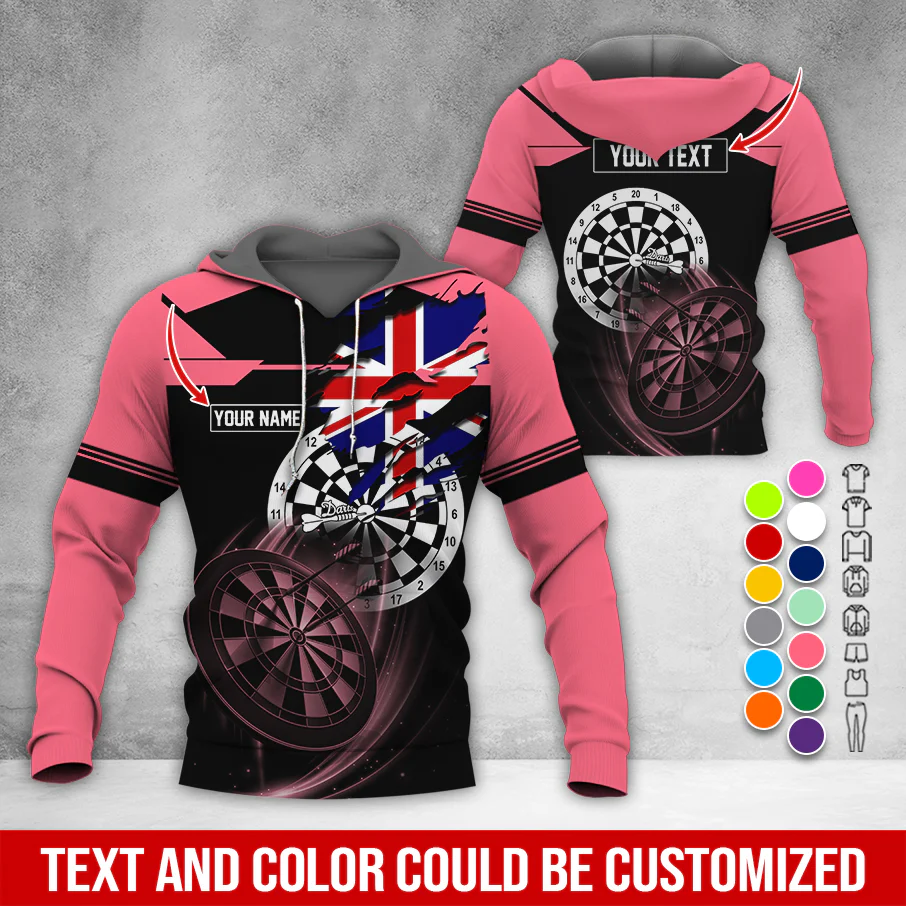 Customized Flag Darts Premium Hoodie, Custom Flag Hoodie For Men & Women, Perfect Gift For Darts Lovers, Friend, Family - Image 11